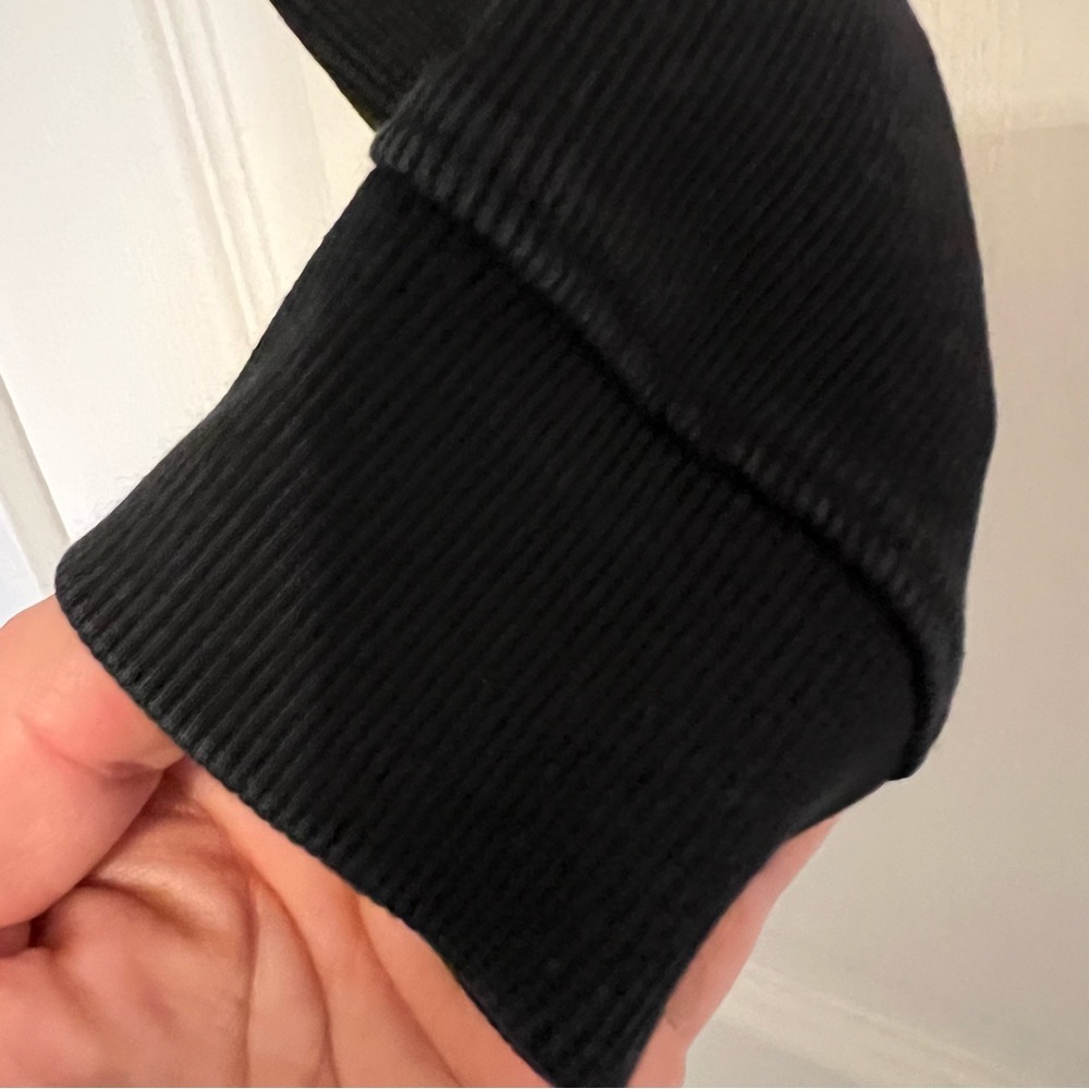 NORDSTROM Luxe Thick Heavy Black Leggings Ribbed - Picture 6 of 7